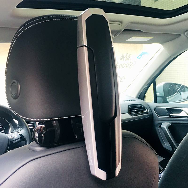 Straight -- silver hangers -- (fit for a car with a thick back of a chair)